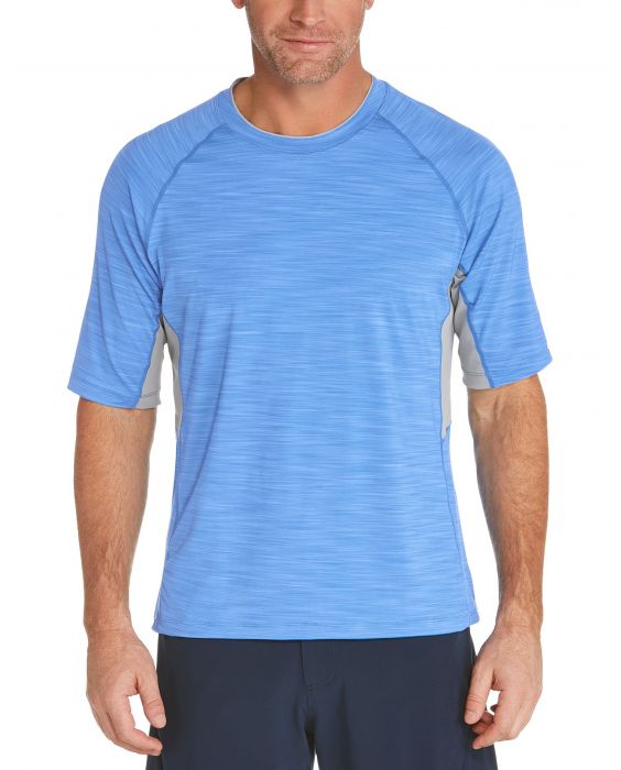 Coolibar - UV Swim Shirt for men - Ultimate Rash Guard - Surf Blue