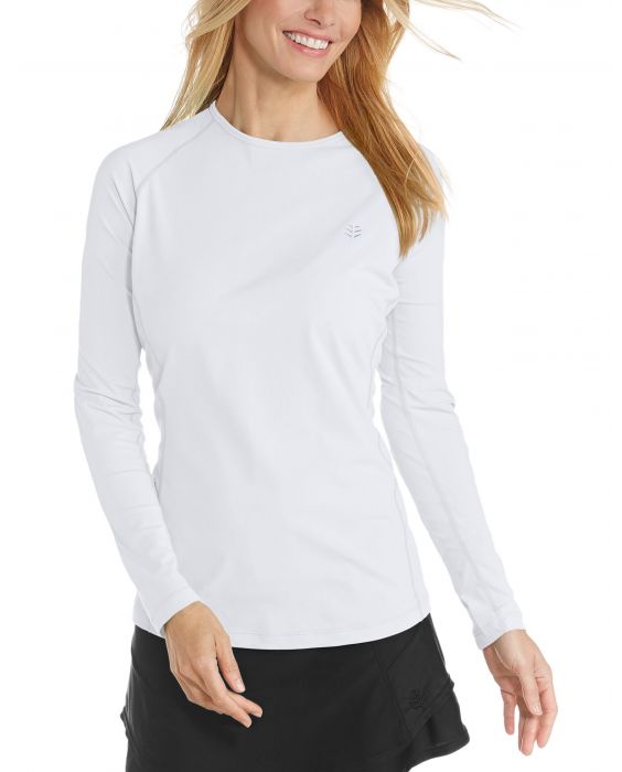 Coolibar - UV Swim Shirt for women - Longsleeve - Hightide - White