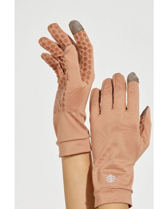 Coolibar - UV Gloves for adults - Gannett - UPF50+ - Antique Tea