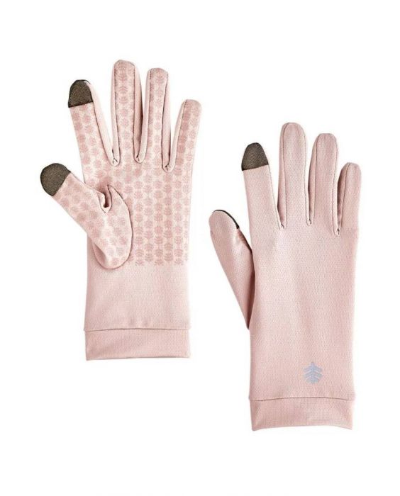 Coolibar - UV Gloves for adults - Gannett - Petal Pink
