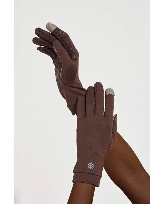 Coolibar - UV Gloves for adults - Gannett - UPF50+ - Chestnut