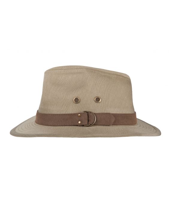 Hatland - UV Fedora hat for men - Yorden - Olivegreen