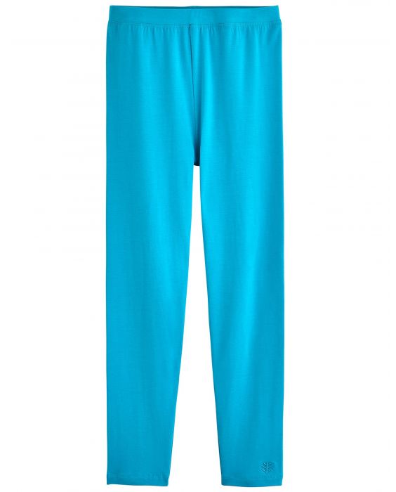 Coolibar - UV Leggings for kids - Monterey - Turquoise