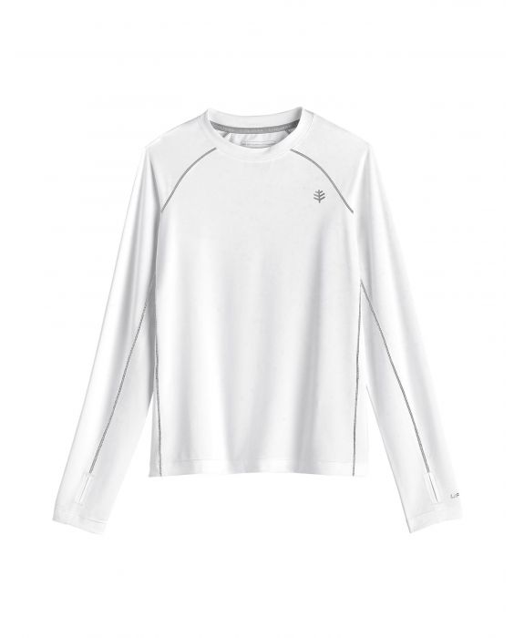 Coolibar - UV Sports Shirt for kids - Longsleeve - Agility - White