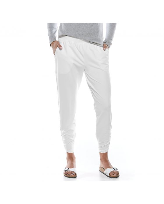 Coolibar - Casual UV pants for women - Café Ruche - White