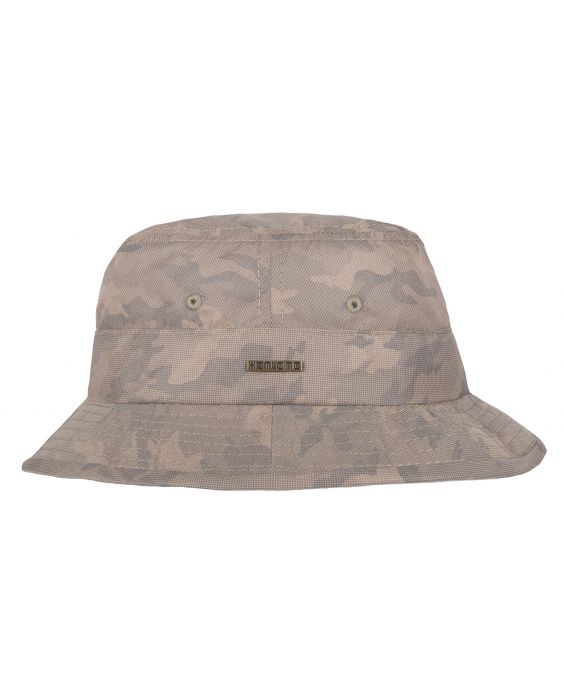 Hatland - UV Bucket hat for men - Venturia - Khaki camouflage