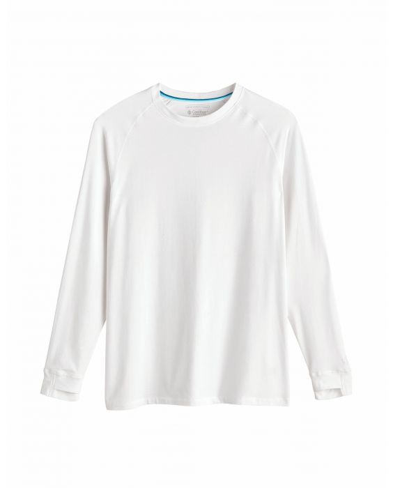 Coolibar - UV Shirt for men - Longsleeve - LumaLeo - White