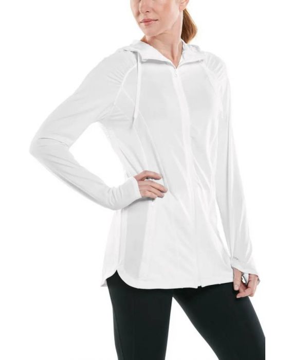 Coolibar - UV Full-Zip Jacket for women - Astir - Solid - White
