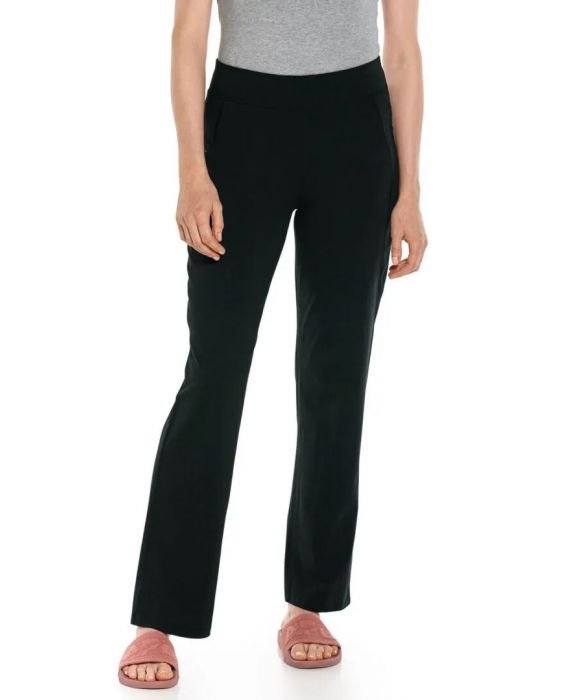 Coolibar - UV Beach Pants for women - LumaLeo - Solid - Black