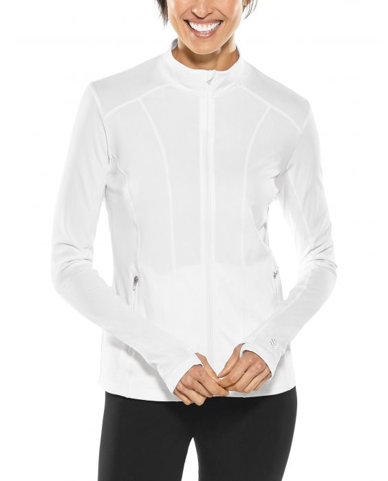 Coolibar - UV Swim Jacket for women - Malawi - White