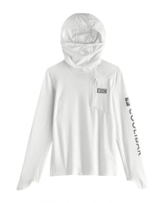 Coolibar - UV Fishing Hoodie for children - Andros - Solid - White 