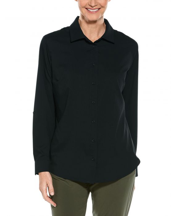 Coolibar - UV Shirt for women - Hepburn Blouse - Black