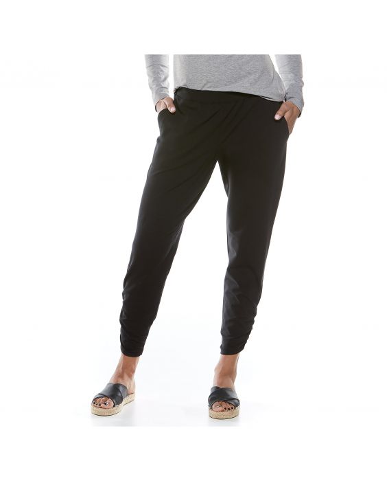 Coolibar - Casual UV pants for women - Café Ruche - Black