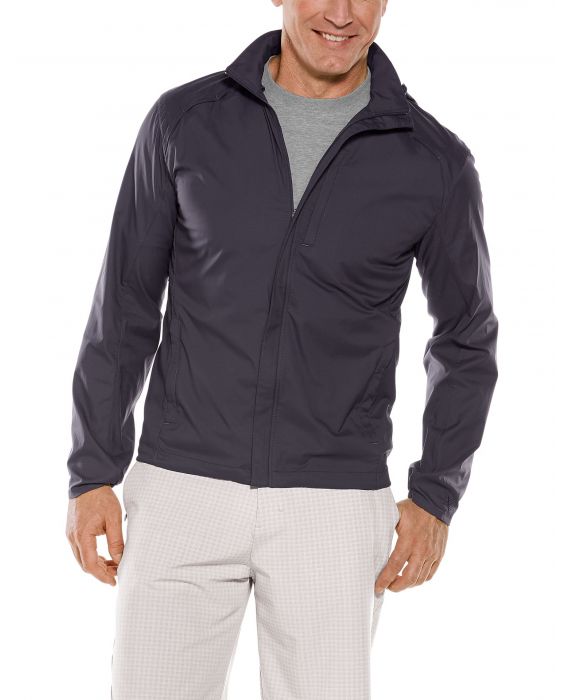 Coolibar - Packable UV Summer Jacket for men - Verdon - Onyx