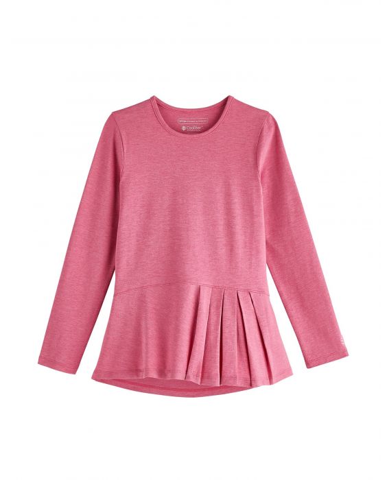 Coolibar - UV Shirt for girls - Longsleeve - Aphelion Tee - Dahlia Pink