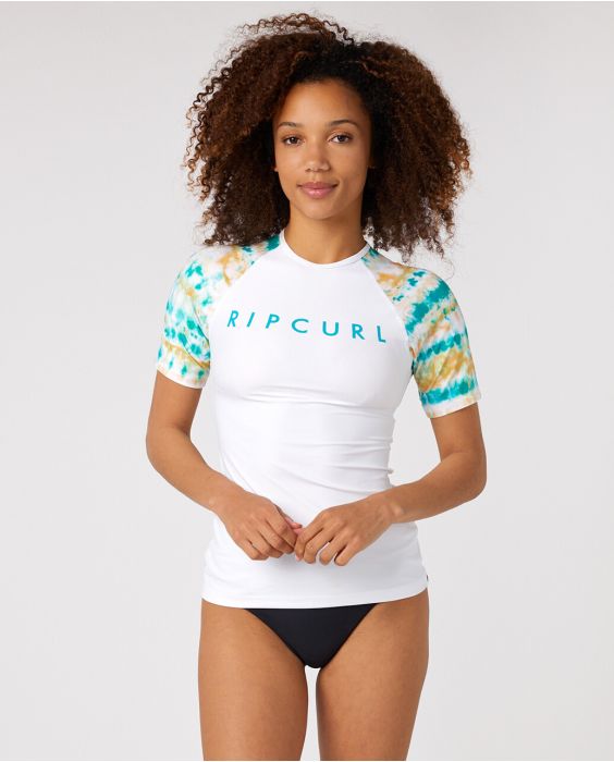 Rip Curl - UV Swim shirt for women - Summer Breeze Relaxed - Short sleeve - White