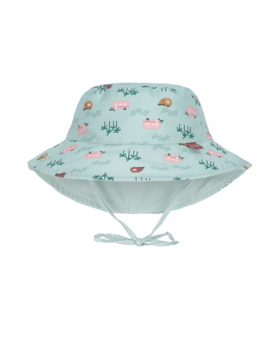 Lässig - Reversible UV Bucket hat for babies - Caravan - Mint