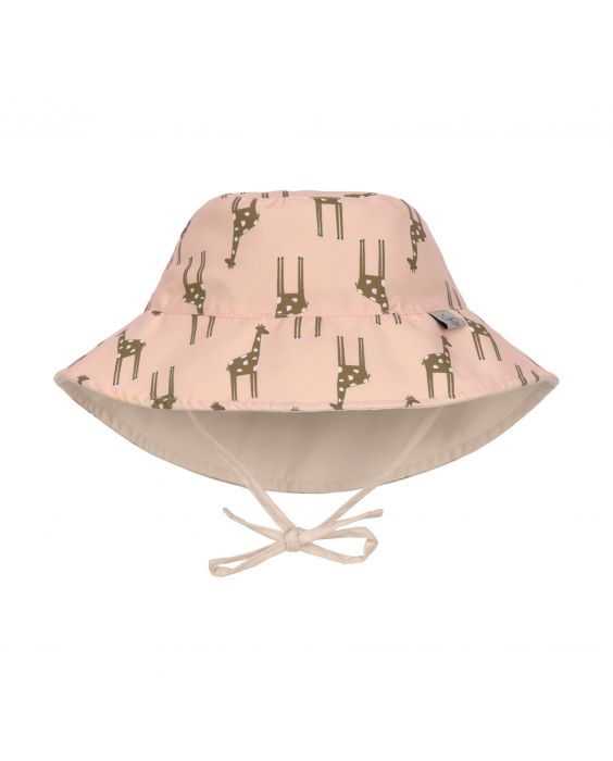 Lässig - UV sun protection bucket hat for kids - Giraffe - Rose