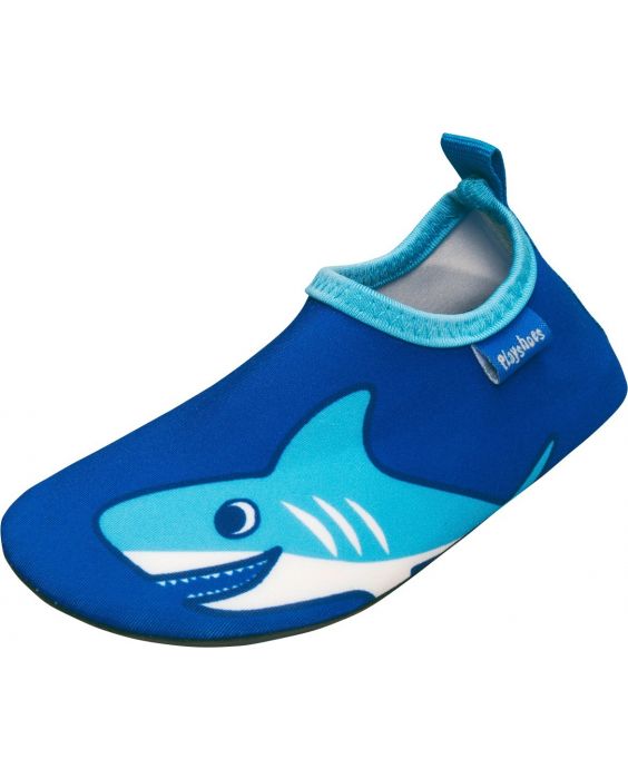Playshoes - UV swim shoes for boys - Shark - Blue - Front
