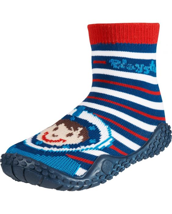 Playshoes - Swim socks for children - Diver print - Red / blue / white
