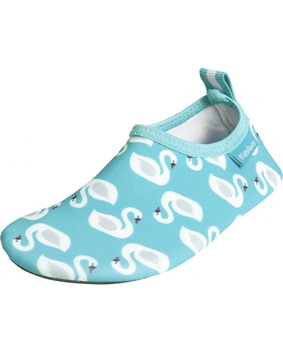 Playshoes - UV water shoes for girls - swans - light blue