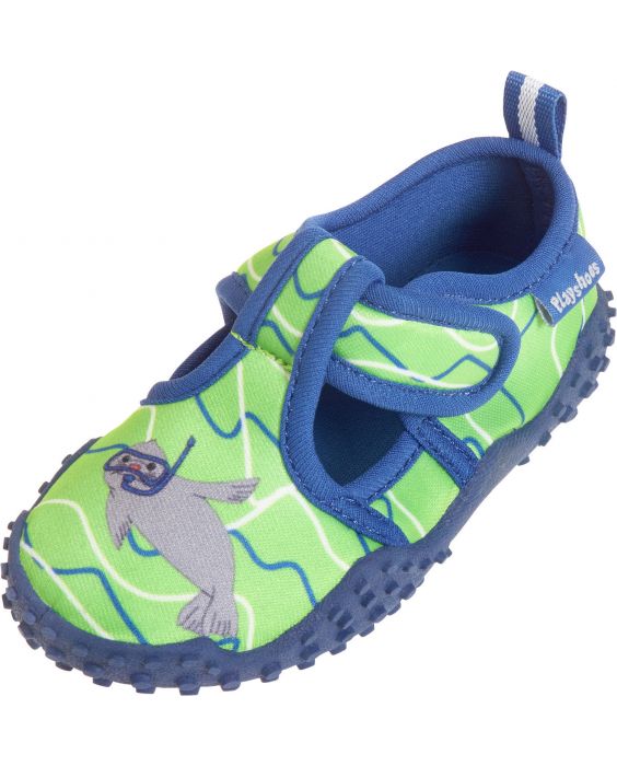 Playshoes - UV water shoes boys and girls - seal - blue/green - Front