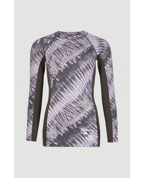 O'Neill - UV Swim shirt with long sleeves for women - Women of the wave - UPF50+ - Grey Tie Dye