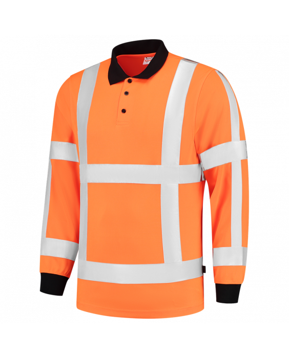 Tricorp - Poloshirt RWS Long Sleeve For Adults - Birdseye - Orange