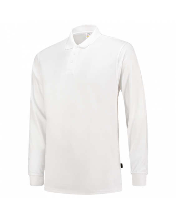 Tricorp - UV Block Poloshirt Long Sleeve For Adults - Cooldry - White