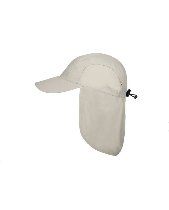 Hatland - Cooling UV Sun cap with neck protection for men - Malcolm - Putty