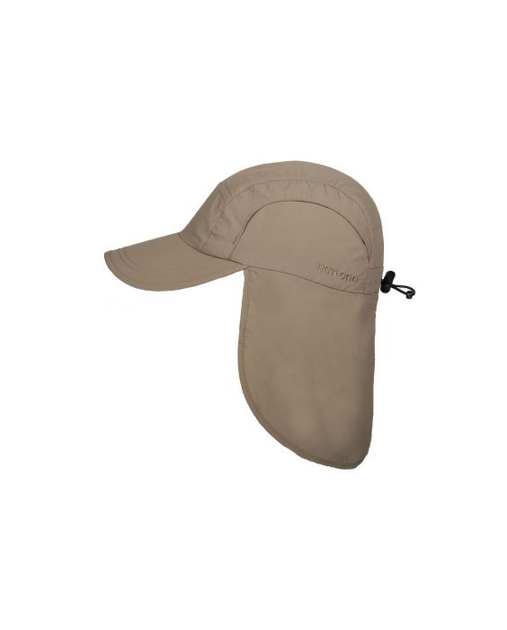 Hatland - Cooling UV Sun cap with neck protection for men - Malcolm - Beige