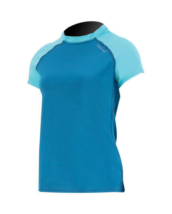 Prolimit - UV Shirt for women - Short sleeve - PureGirl - Blue/Turqoise