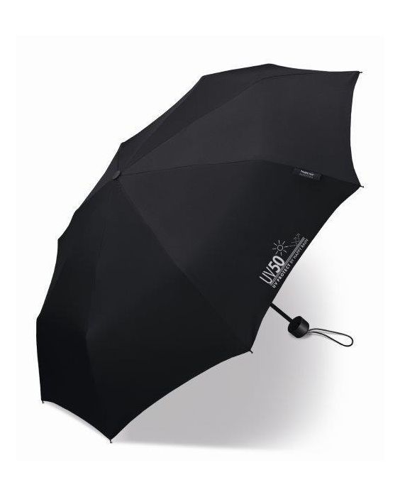 Happy Rain - Super mini umbrella with UV protection - Manual - Black