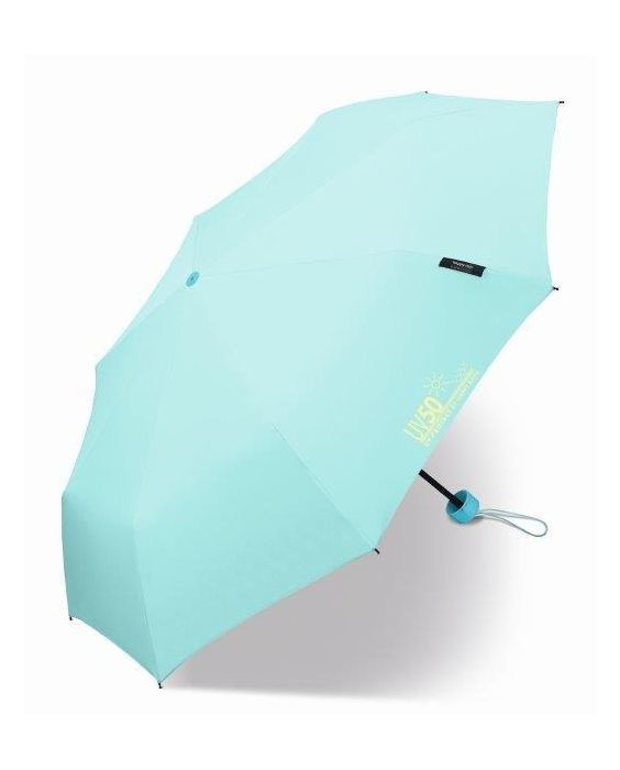 Happy Rain - Super mini umbrella with UV protection - Manual - Blue