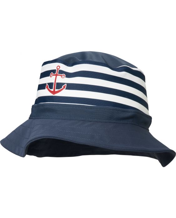 Playshoes - UV hat for boys and girls - maritime - blue / white - Front