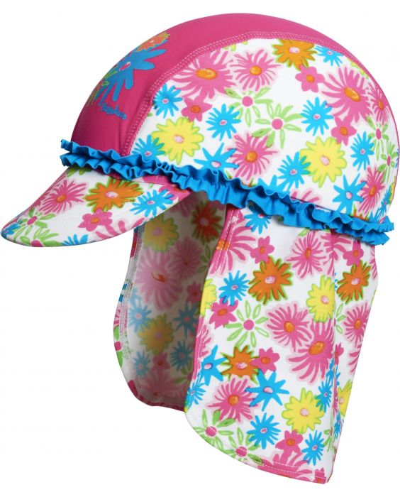 Playshoes - UV Sun cap children - pink flowers