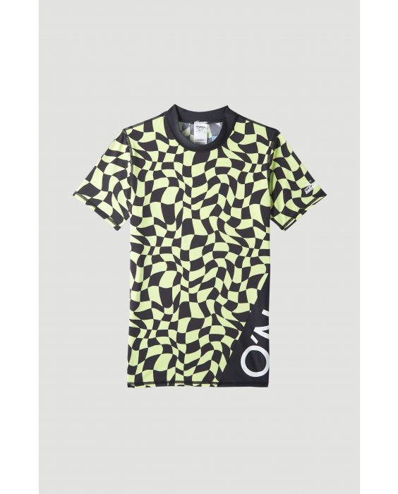 O'Neill - UV Swim shirt for boys with short sleeves - UPF50+ - Crazy Skin - Sunny Lime
