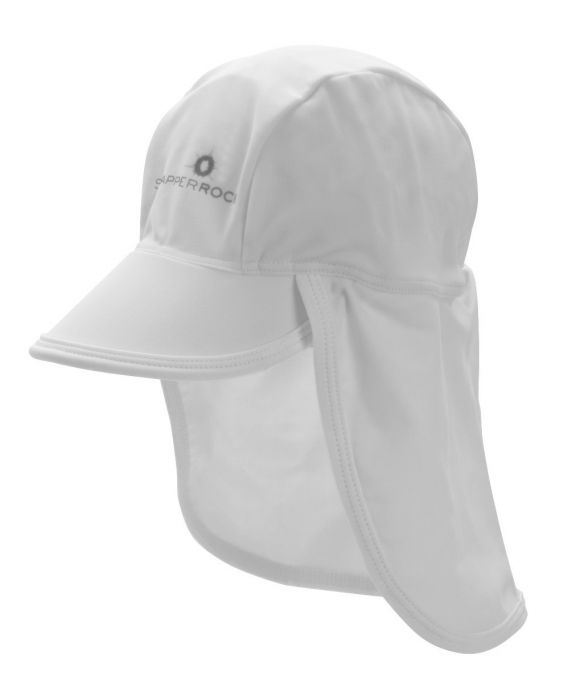 Snapper Rock - UV Baby Flap Hat- White