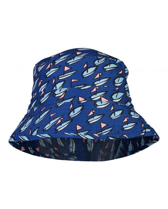 Snapper Rock - UV Bucket Hat for boys - Opti Boats - Blue
