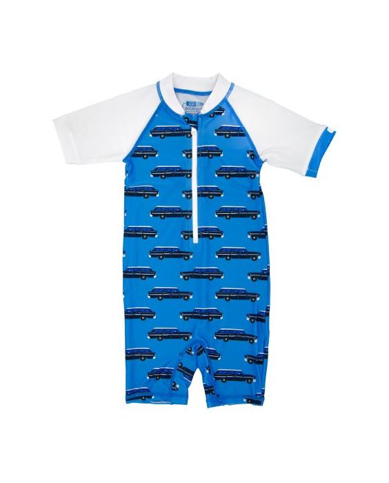 JUJA -  UV Swim suit for babies - short sleeves - Oldtimer - Lightblue