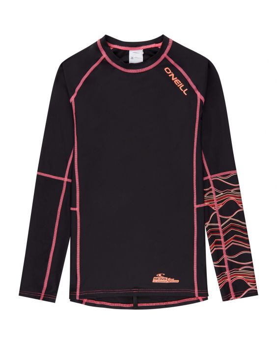 O'Neill - UV Sports Shirt for Girls - Black - Front