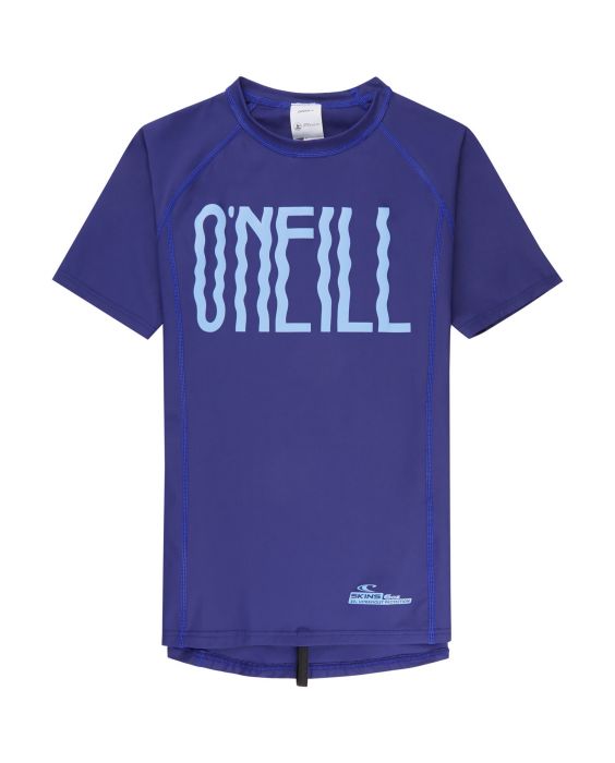 O'Neill - short sleeve UV-shirt for girls - Logo - blue - Front