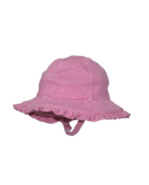Rigon - UV sun hat for babies - Bella - Pink stripes - Front