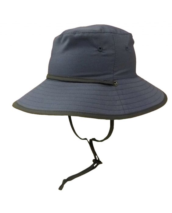Rigon - UV sun hat for boys - Petrol blue / grey