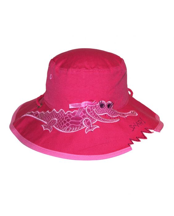 Rigon - UV bucket hat voor kinderen - Pink croc