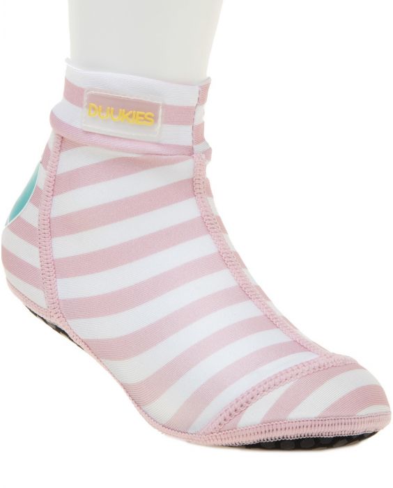 Duukies - Girls UV Beach Socks - Baby Pink - Pink striped