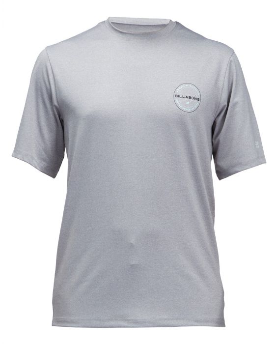 Billabong - UV Rashguard for men - Short sleeve - Rotor - Grey Heather