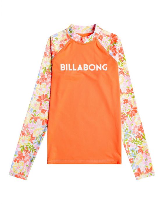 Billabong - UV Rashguard for girls - Long sleeve - Swim - Orange Crush