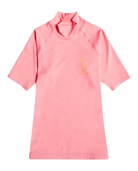 Billabong - UV Rashguard for women - Short sleeve - Logo - Pink Sunset