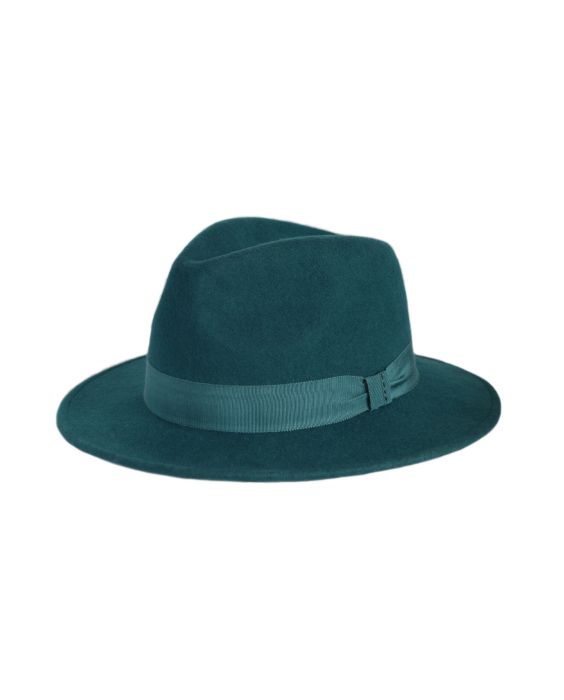 Emthunzini Hats - UV Wool Felt Fedora sun hat for adults - Melissa - Teal